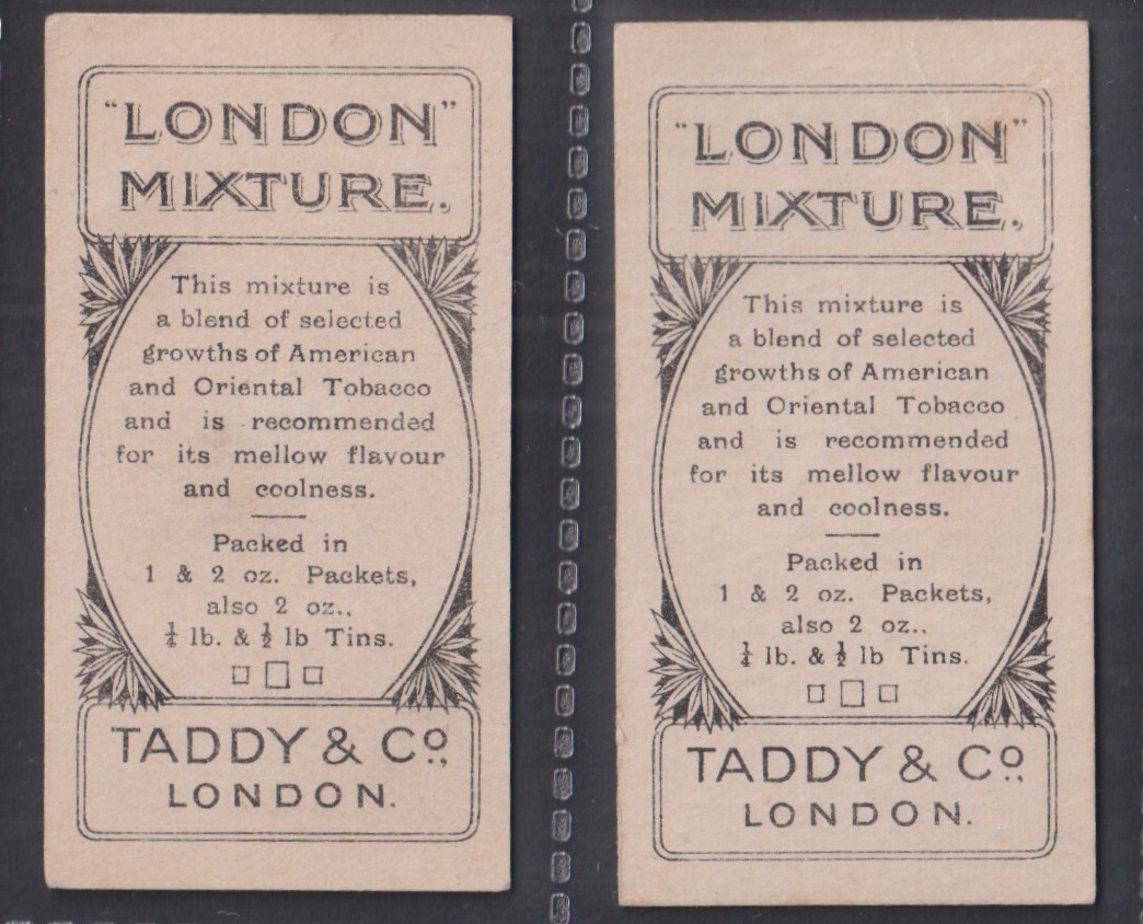 Cigarette cards, Taddy Prominent Footballers (London Mixture), two cards, A.A. Hasell, Swindon - Image 2 of 2