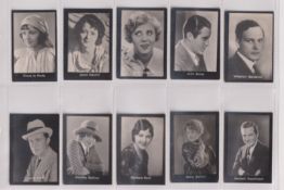 Cigarette cards, Malta, Scerri, Cinema Artistes, 195 cards inc. Ronald Colman, Harold Lloyd, Ben