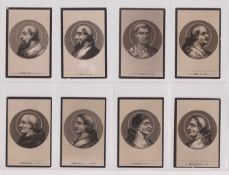 Cigarette cards, Malta, Cousis, Popes of Rome (Popes to A.D.41), 'M' size, (set, 182 cards) (one