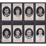 Cigarette cards, Taddy, Prominent Footballers (London Mixture), West Ham, 8 cards, Ashton, Askew,