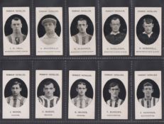 Cigarette cards, Taddy, Prominent Footballers (No Footnote), ten cards, J.H. Hall, H. MacDonald,