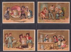 Trade cards, Liebig, Pictures of People VII, ref S75 (set, 12 cards) (gen. gd)