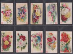 Cigarette cards, China, American Cigarette Co, Flowers (mixed fair to gd) (19)