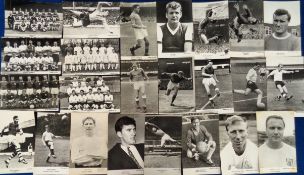 Trade cards, Collectors Club, Football, a collection of approx. 90 b/w cards, all postcard size,