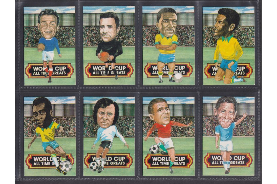 Trade cards, City Bakeries, World Cup All Time Greats, 'M' size , 19 cards nos 3, (sl mark to back), - Image 1 of 6