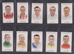 Cigarette cards, 2 sets, Carreras Footballers, 'Carreras Cigarettes' in large and small capital