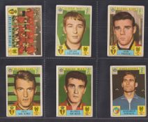 Trade cards, Panini, Mexico 70, 23 cards, Belgium (5), Belgium Team, Polleunis, Thissen (back