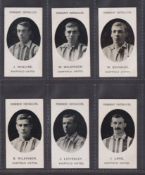 Cigarette cards, Taddy Prominent Footballers (No Footnote), Sheffield United, six cards, W. Bromage,
