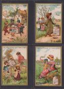 Trade cards, Liebig, Children's Games II, ref. S88 (set, 6 cards) (gen. gd)
