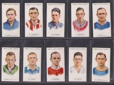 Cigarette cards, Lambert & Butler, Footballers 1930-31 (set, 50 cards) (gd/vg)