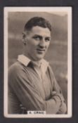 Cigarette card, Malta, Scerri, International Footballers, type card, no 5, A Craig, Chelsea (sl