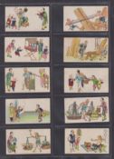 Cigarette cards, Japan, Murai, Chinese Trades (Peacock brand back), (30/40), 30 different cards (