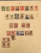 Stamps, World collection, mint and used, on album leaves, some written up, to include Australia,