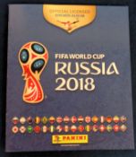 Football sticker album, Panini, FIFA World Cup, Russia, 2018, sticker album 100% complete (vg)