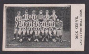 Trade card, Barratt's, Cricketers, Footballers & Football Teams, type card, Dick Kerr's Ladies