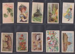 Cigarette cards, Japan, Toa Tobacco Co, 10 type cards from various series, including red Feng Li