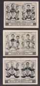 Trade cards, Barratt's, Football Team Folders, three Scottish cards, Aberdeen (slight wear), Glasgow