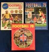 Football sticker albums, Panini, three sticker albums, all 100% complete Football 78, Football