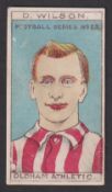 Trade card, Lovell's, Football Series, type card, no 23, D Wilson Oldham Athletic (some wear, fair)