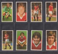 Trade cards, Cypal International Ltd, Footballers, all Manchester United players, 8 cards, nos 12,