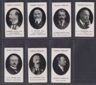 Cigarette cards, Taddy Prominent Footballers (No Footnote), Football Officials, seven cards,