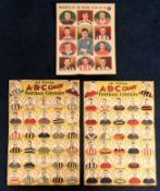 Trade issues, Football, Thomson, The Wizard A B C Chart of Football Colours, 1930, two complete