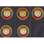 Trade cards, BAB Products, Footballers, 60 circular cards, 12 different players but 5 cards of
