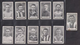 Trade cards, Teasdale (Anon, plain back), Footballers, 11 cards, G. Crowther Gateshead, D.L.