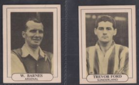 Trade cards, W R Wilkinson & Co, Popular Footballers, 'M' size, 2 cards, no 10 Trevor Ford of