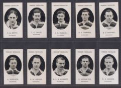 Cigarette cards, Taddy Prominent Footballers (No Footnote), Richmond, set of 15 cards (gd/vg)