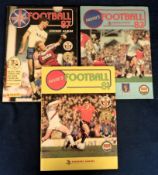 Football sticker albums, Panini, three sticker albums, all 100% complete Football 81, Football