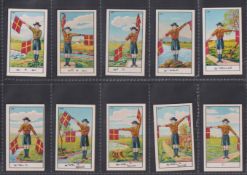 Cigarette cards, Siamese, BAT, Boy Scouts - Signalling, Siamese language issue of 30 cards,