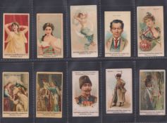 Cigarette cards, China, Egyptian Cigarettes Manufacturing Co, 10 type cards from various series,