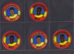 Trade cards, BAB Products, World Cup Footballers, 55 circular cards, 11 different players but 5
