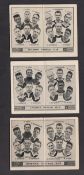 Trade cards, Barratt's, Football Team Folders, Liverpool, three cards, 1932, 1933 & 1934 (gd) (3)