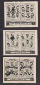 Trade cards, Barratt's, Football Team Folders, three Scottish cards, Albion Rovers, Celtic & Partick