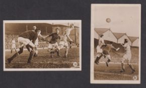 Cigarette cards, Hill's, Sports Series, 2 cards, both Football nos 30 and 31, scenes from Arsenal