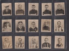 Cigarette cards, Phillips, Pinnace Footballers (Black, Oval back) 317/400 (very mixed condition,