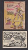 Trade card, Germany, W S Druck, Sports Cards, 'L' size Football card showing Football action from