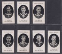 Cigarette cards, Taddy Prominent Footballers (With Footnote), West Ham United, seven cards, T.