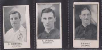 Trade cards, Barratt's, Cricketers, Footballers & Football Teams, Liverpool, three cards, H.