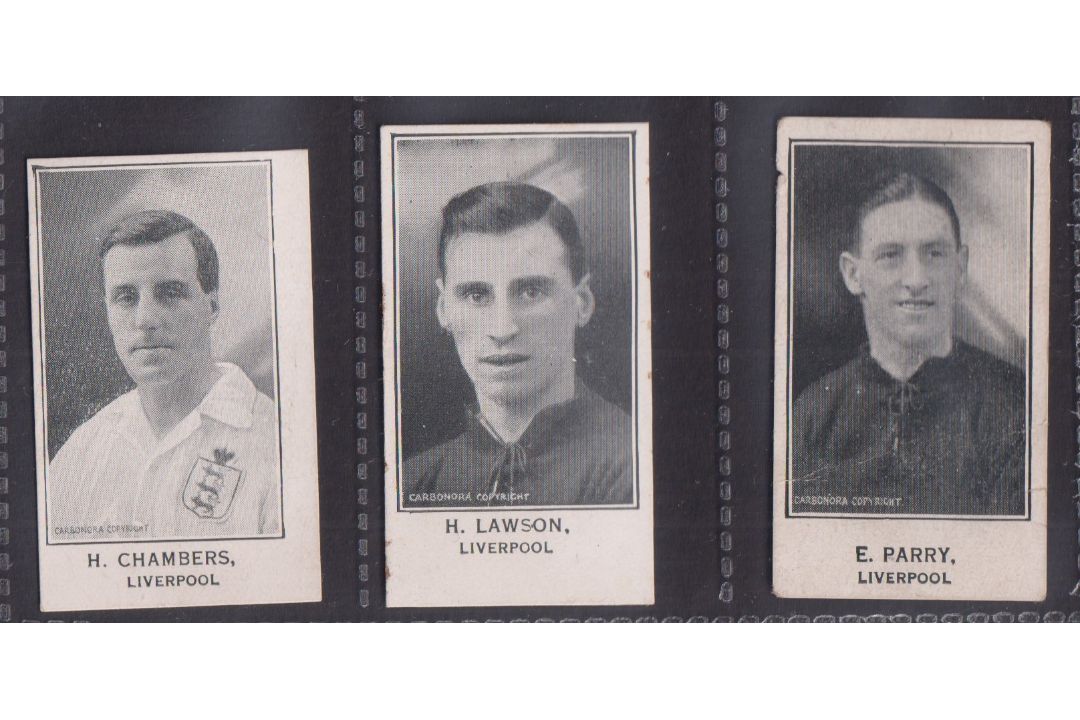 Trade cards, Barratt's, Cricketers, Footballers & Football Teams, Liverpool, three cards, H. - Image 1 of 2