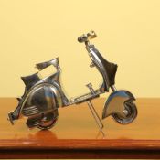 POLISHED METAL SCOOTER DESK ORNAMENT
