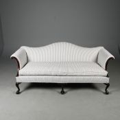 GEORGE III STYLE MAHOGANY SOFA