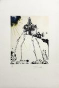 Salvador DALI (1904-1989), D’APRES.  L’éléphant spatial. 