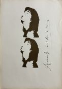 Andy WARHOL (1928-1987), Attribué à.  Mike Jagger. 