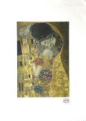 Gustav KLIMT (1862-1918), D’APRES.  Le baiser. 