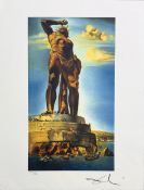 Salvador DALI (1904-1989), D’APRES.  Le colosse de Rhodes. 