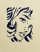 Roy LICHTENSTEIN (1923-1997) d’après.  Girl with Hair Ribbon. 