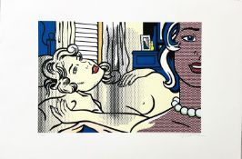 Roy LICHTENSTEIN (1923-1997) d’après.  Nude with Joyous Painting. 